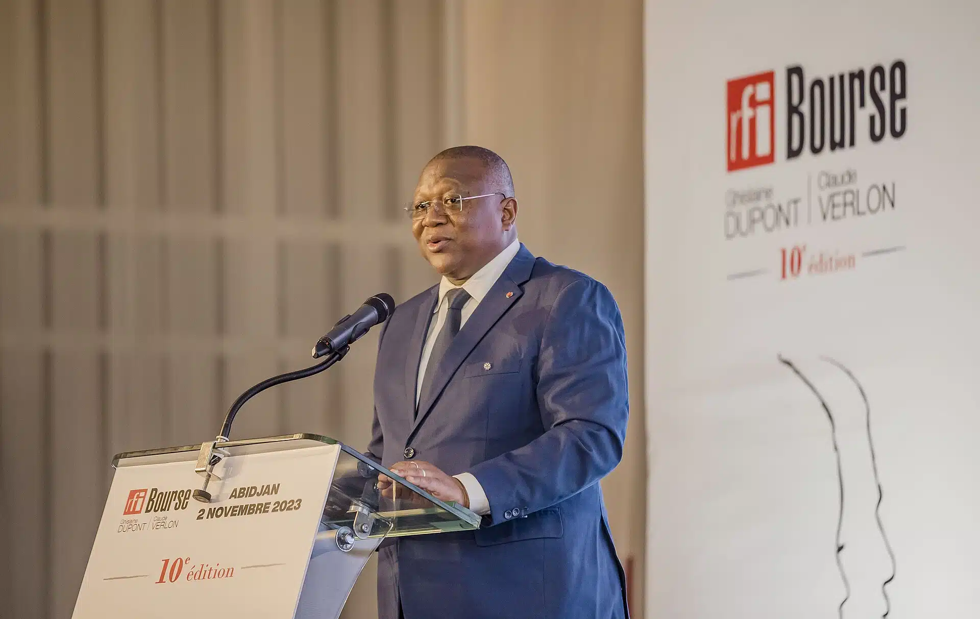 Amadou Coulibaly, ministre ivoirien de la Communication, en novembre 2023